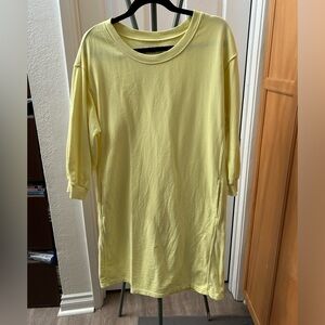 Pact Yellow Sweatshirt Dress